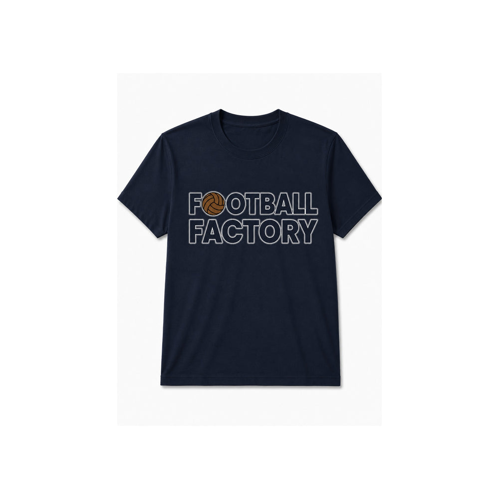 Football Factory Blockletters T-Shirt – Marineblauw
