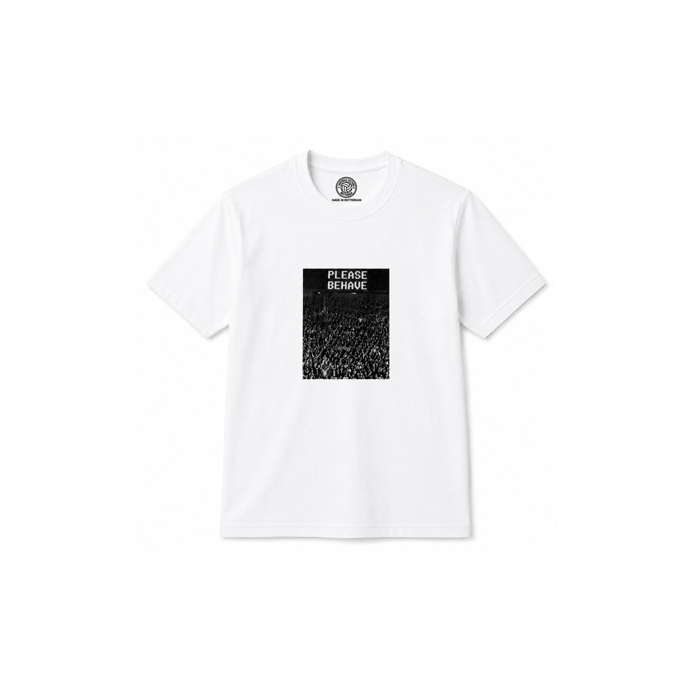 Football Factory Please Behave T-Shirt – Wit