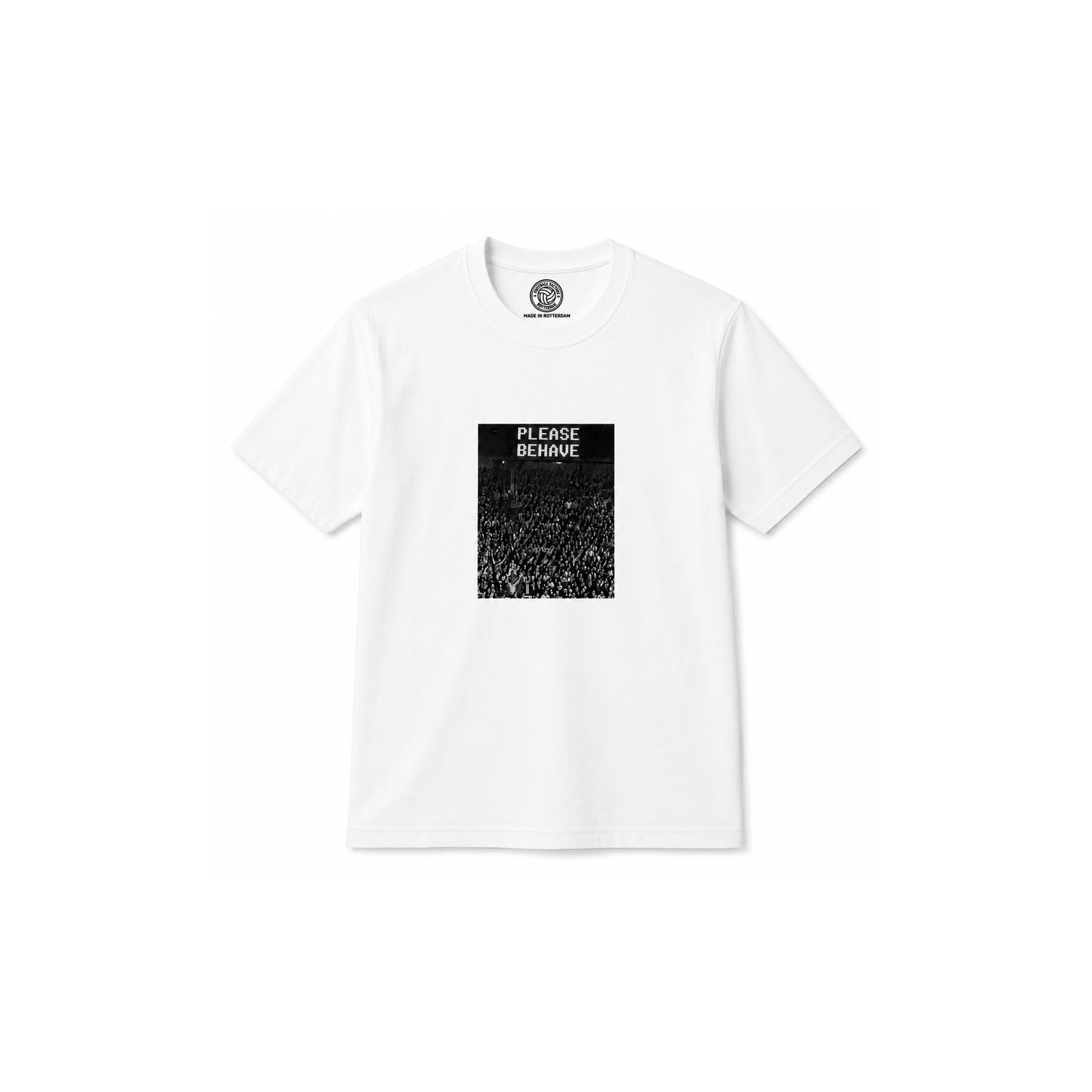 Football Factory Please Behave T-Shirt – Wit