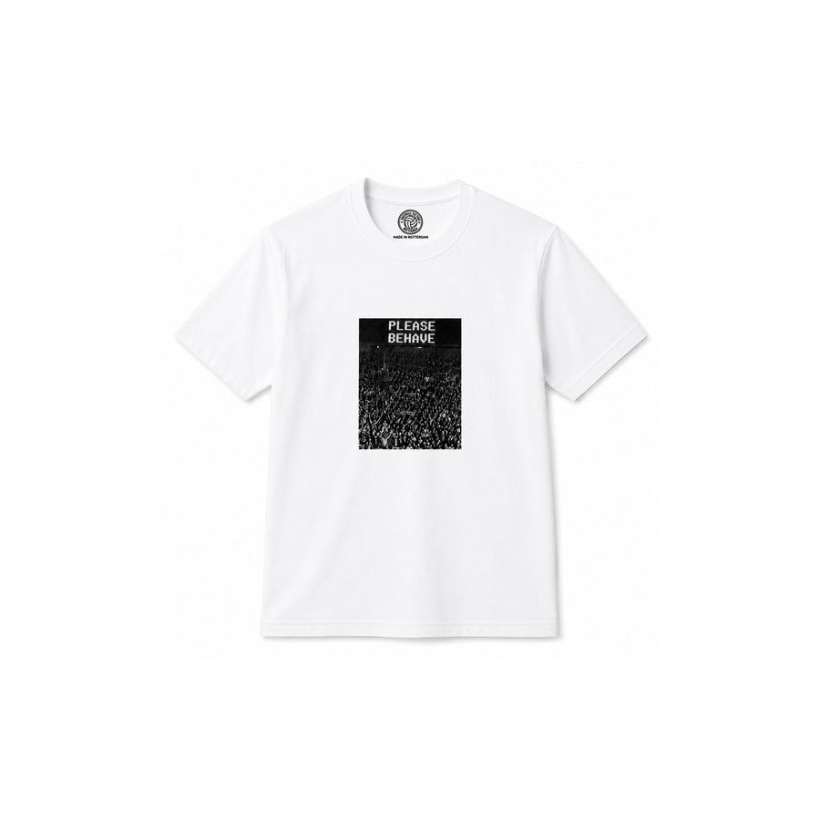 Football Factory Please Behave T-Shirt – Wit